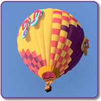 Flip Flop Balloon in Flight